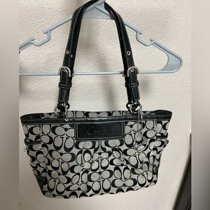 Coach Signature Pleated East West Gallery Purse L0993-F14281